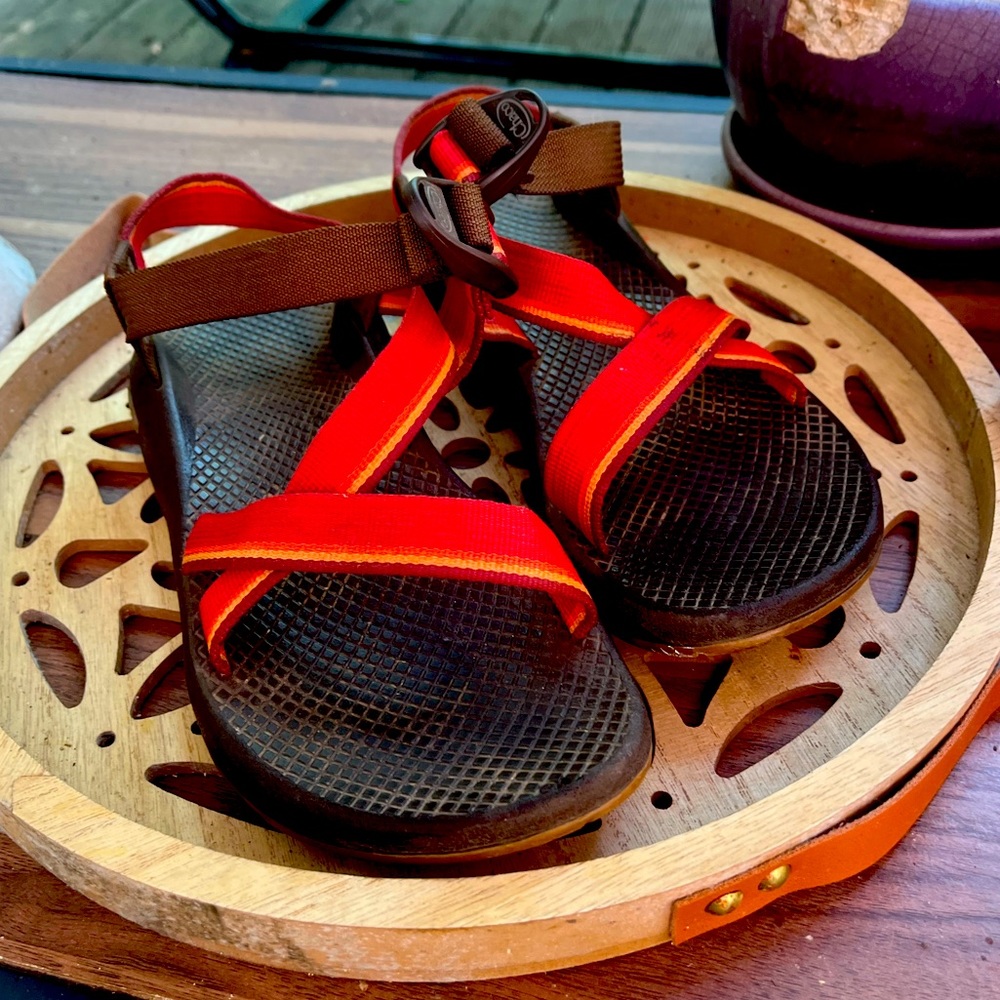 Womens Chacos Red Size 7 gently used